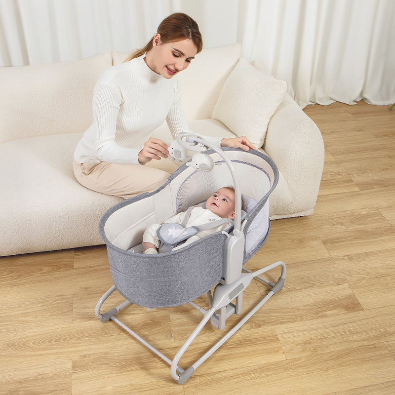 Mastela 4in1 Swing &amp; Bassinet (Birth to 36 Months) Distressed Box