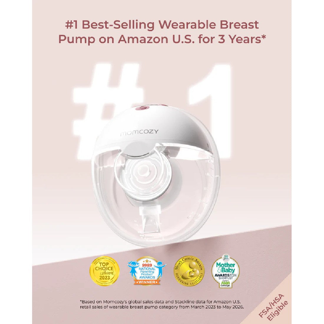 Momcozy Wearable Breast Pump M5 Smart Single Pack EU/UK