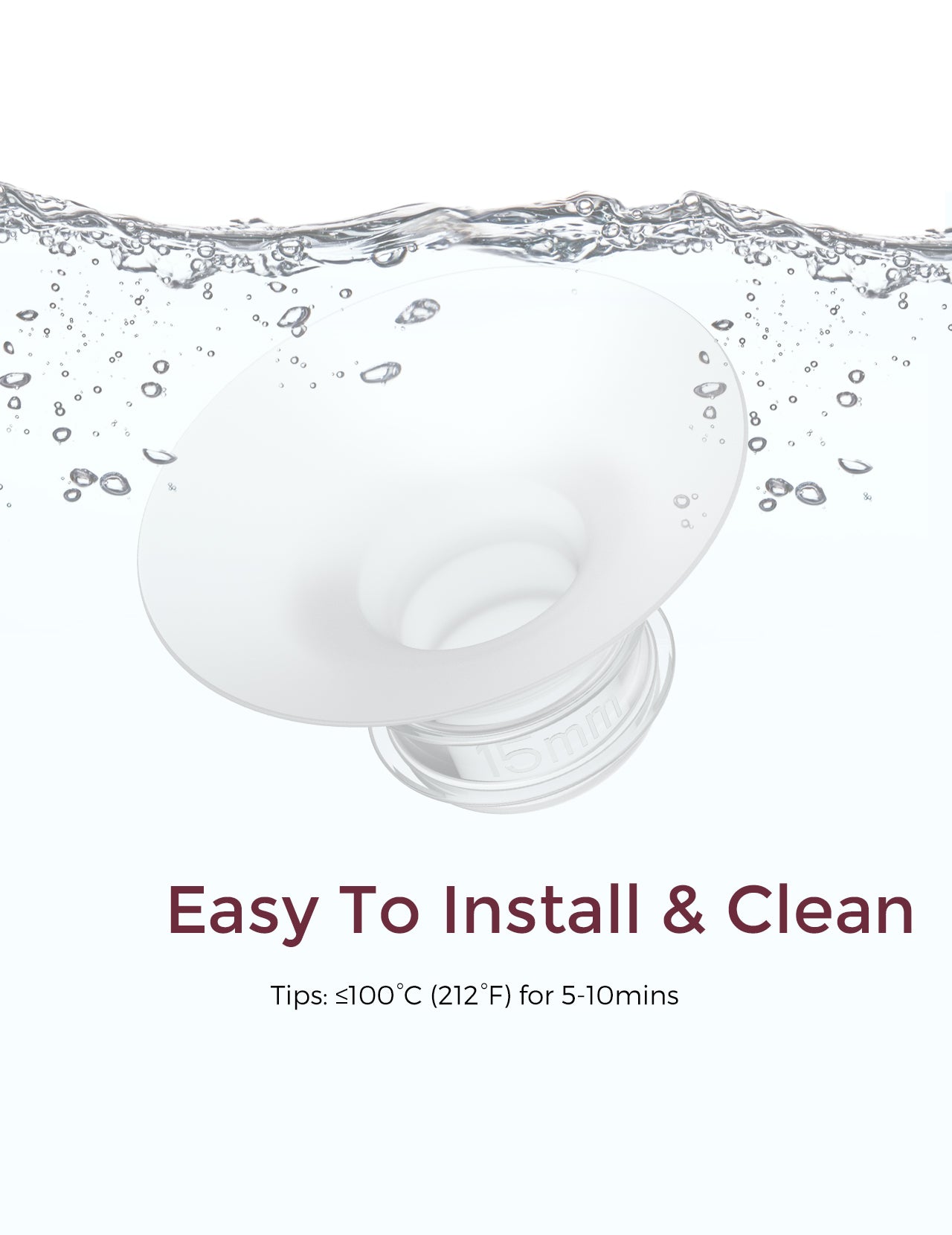 Momcozy Breastfeeding Access 15mm Flange Insert For M6 Transparent