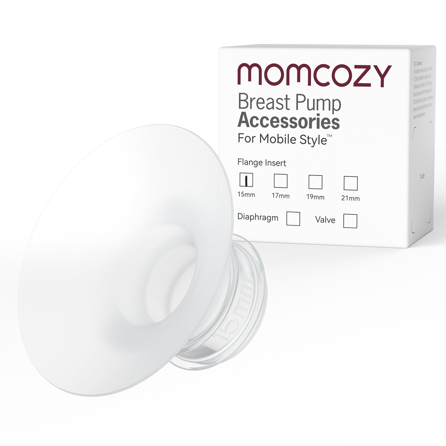Momcozy Breastfeeding Access 15mm Flange Insert For M6 Transparent