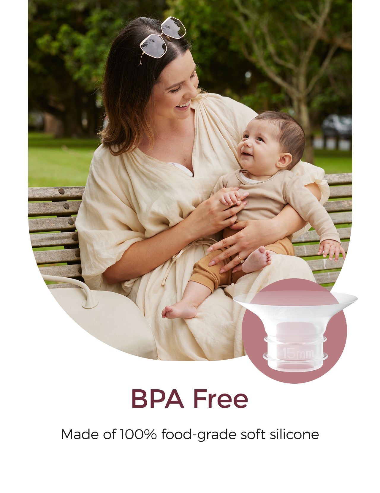 Momcozy Breastfeeding Access 15mm Flange Insert For M6 Transparent