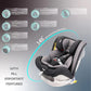 Moon Melhor Baby Seat Black Birth to 12 Years