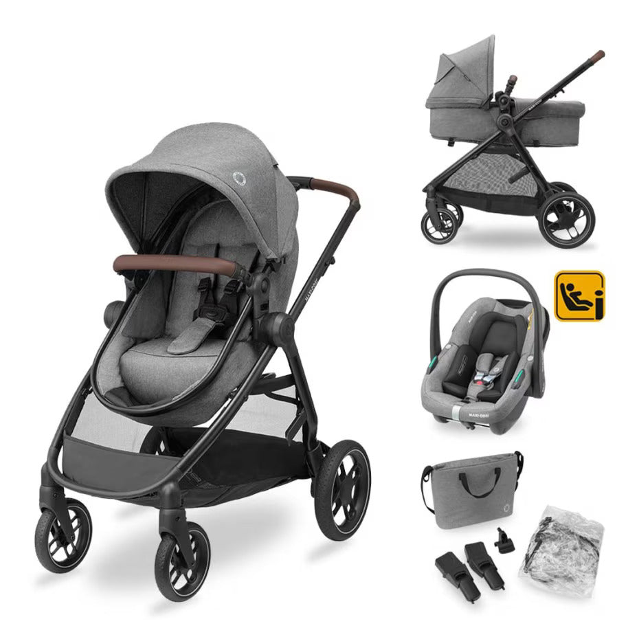 Maxi Cosi Travel System Zelia S Trio Grey Birth to 4 years