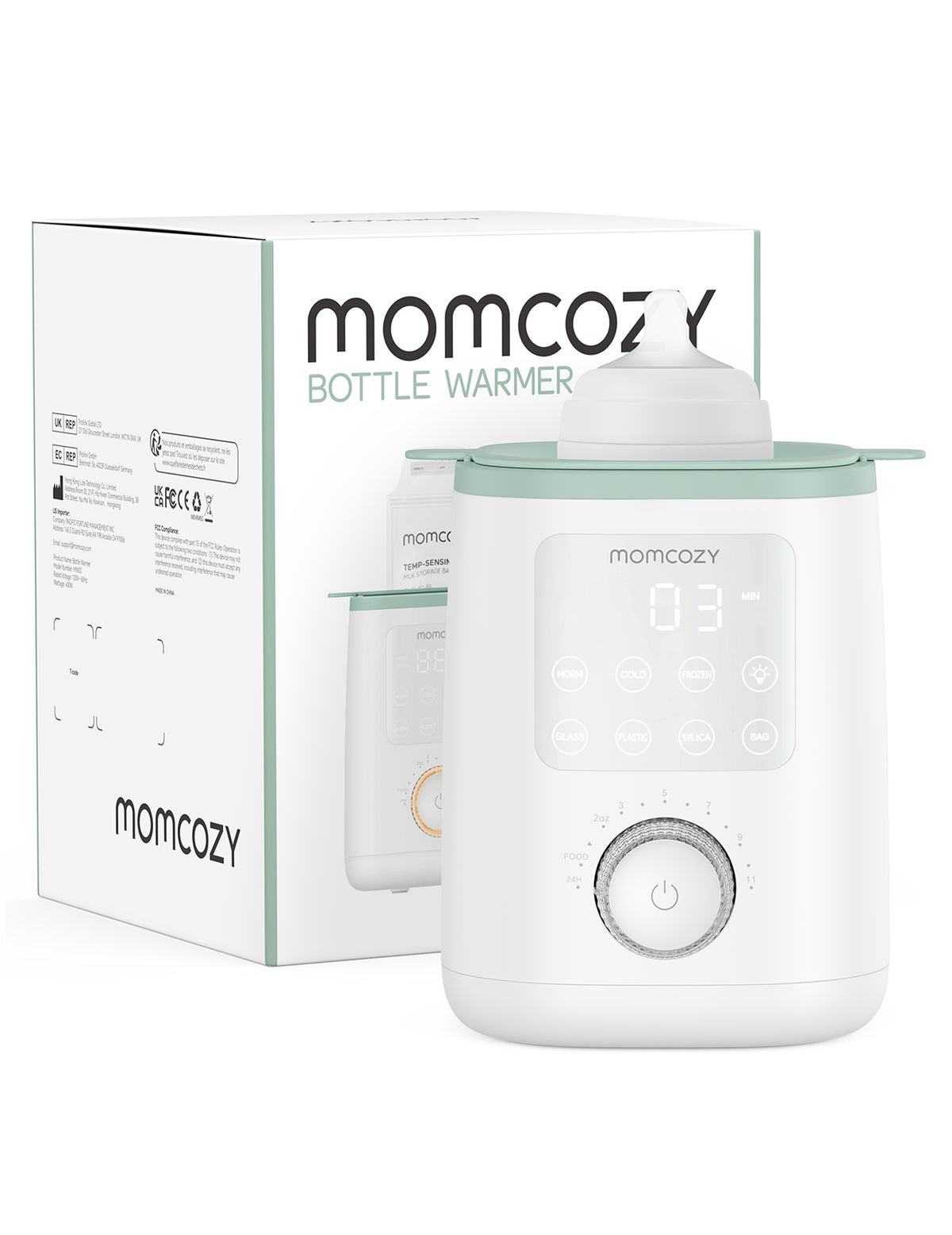 Momcozy Sterilizers &amp; Warmer Baby Bottle Warmer White