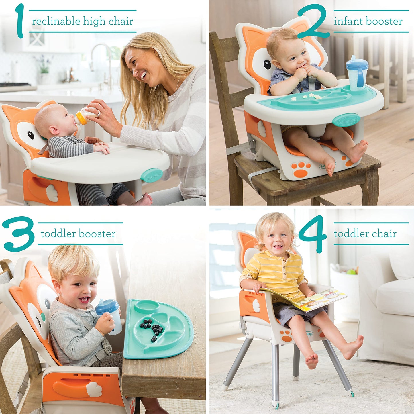 Infantino Grow-With-Me 4-in-1 Convertible High Chair 6 to 36 Months