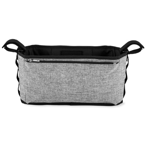 Skip Hop G-G Ultra Stroller Organizer  Black-Grey Stripes  Birth+ to 24M