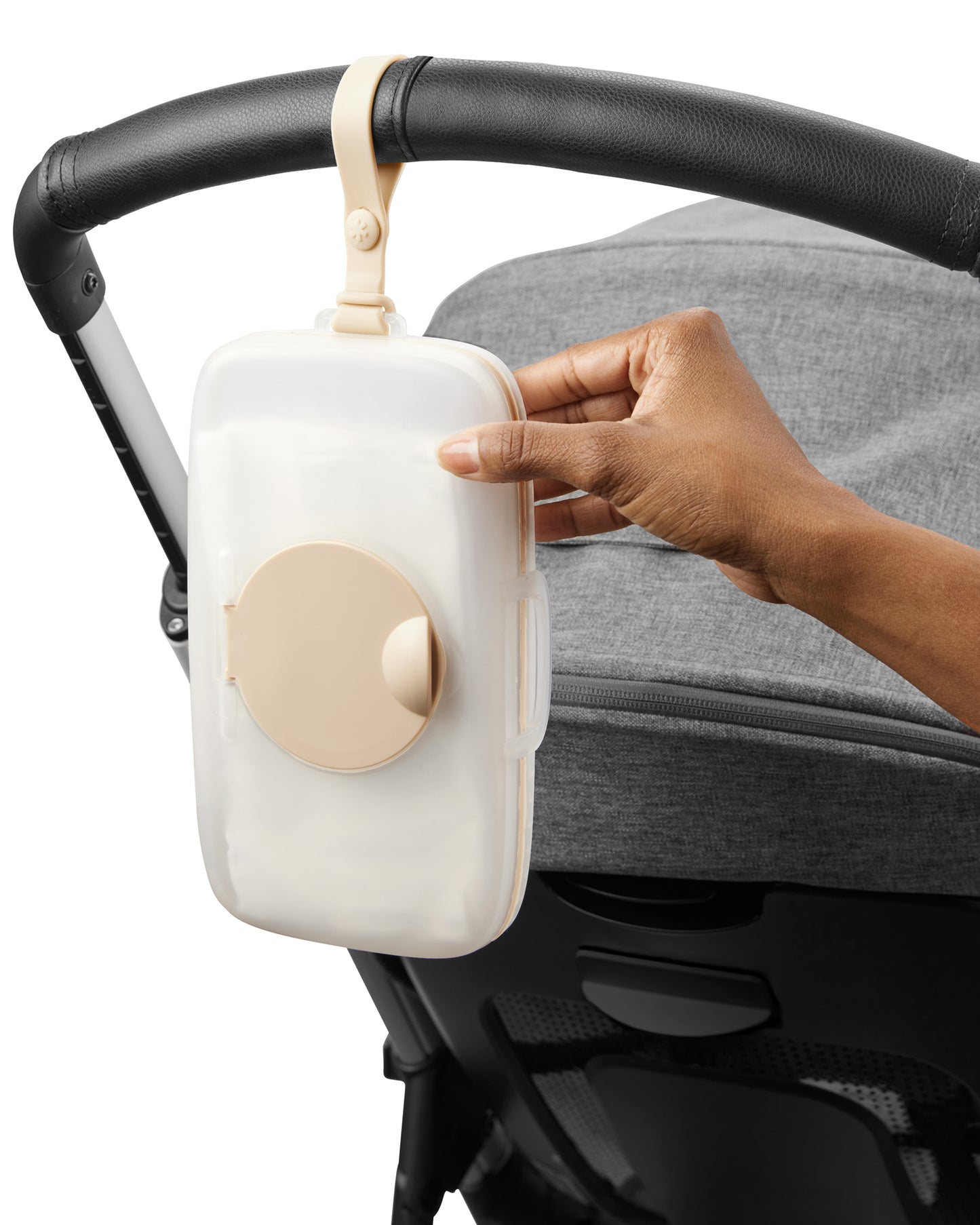 Skip Hop Grab & Go Snug Seal Wipes Case Oat Birth+ to 24M