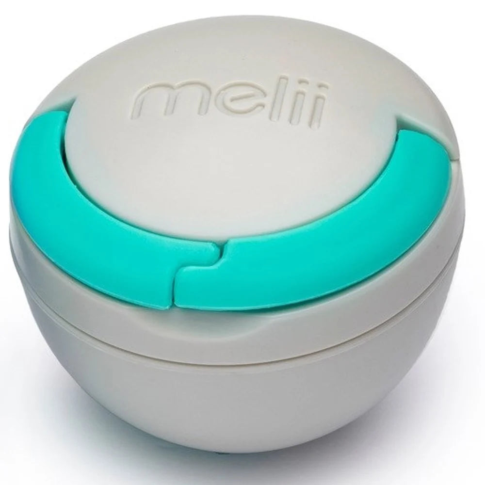 Melii Pacifier Pod - 1 pack Grey & Blue - Birth to 12 Months - Open Box