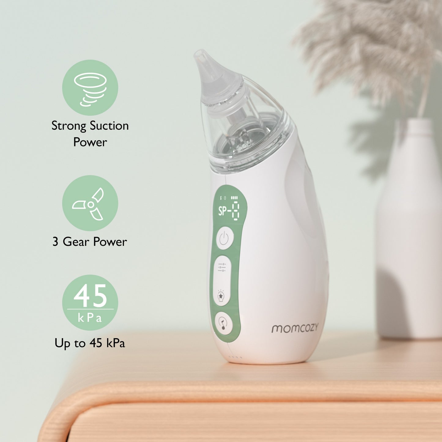 Momcozy Grooming Baby Neti pot White & Green