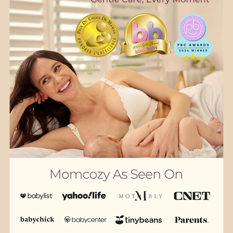 Momcozy Maternity Accessory Seamless Support Floral Nursing Bra-Skin