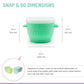 Melii Snap & Go Pods (6oz) - 4 piece set Multicolor ~ 3 to 24 Months