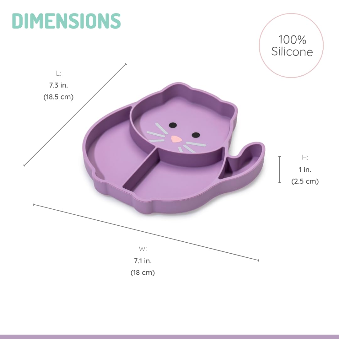 Melii Silicone Divided Plate - 6 to 24 Months