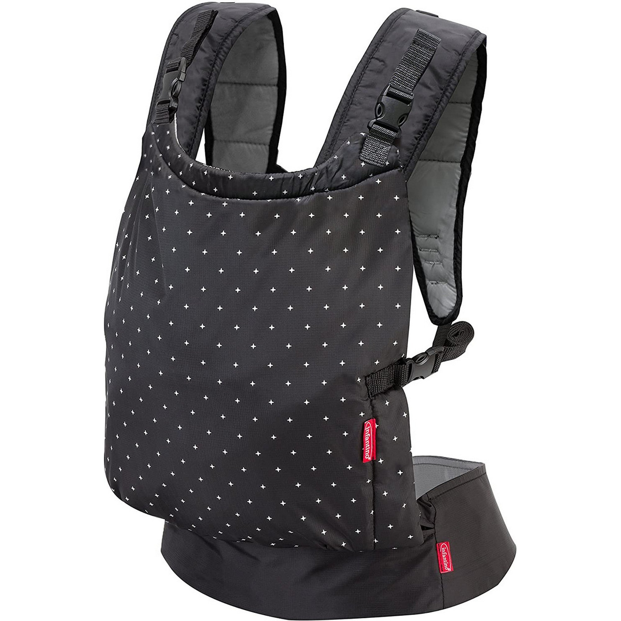 Infantino Zip Ergonomic Zip Travel 2-way Carrier Black Birth to 24 Months