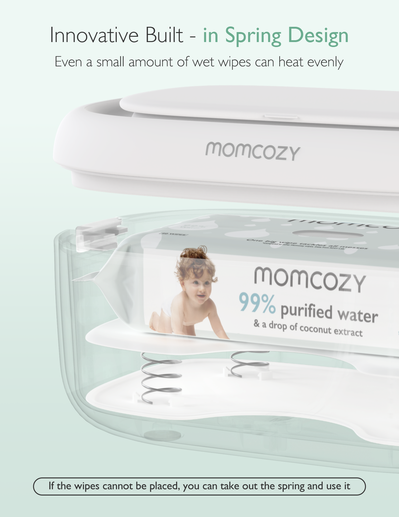 Momcozy Health Care Baby Wipe Warmer White