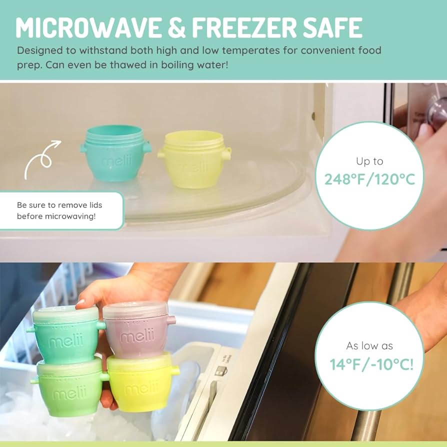Melii Snap & Go Pods (6oz) - 4 piece set Multicolor ~ 3 to 24 Months