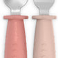 Suavinex Set of 2 Silicone Learning Pre-Spoons with Stainless Steel Tip (6-18 Months) - Suavinex baby product