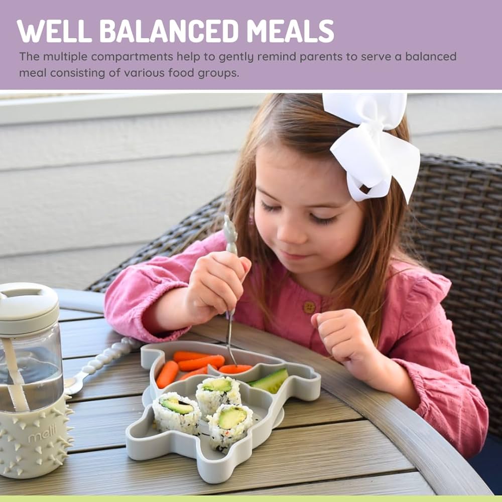 Melii Silicone Divided Plate - 6 to 24 Months