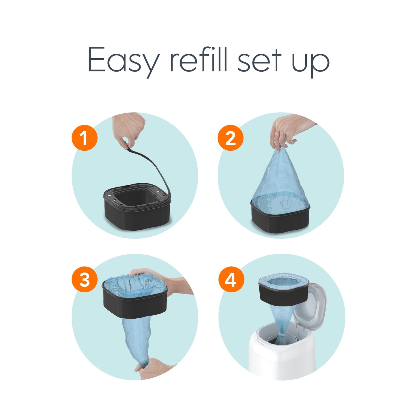 Diaper Genie Diaper Pails Refills Square jumbo refill