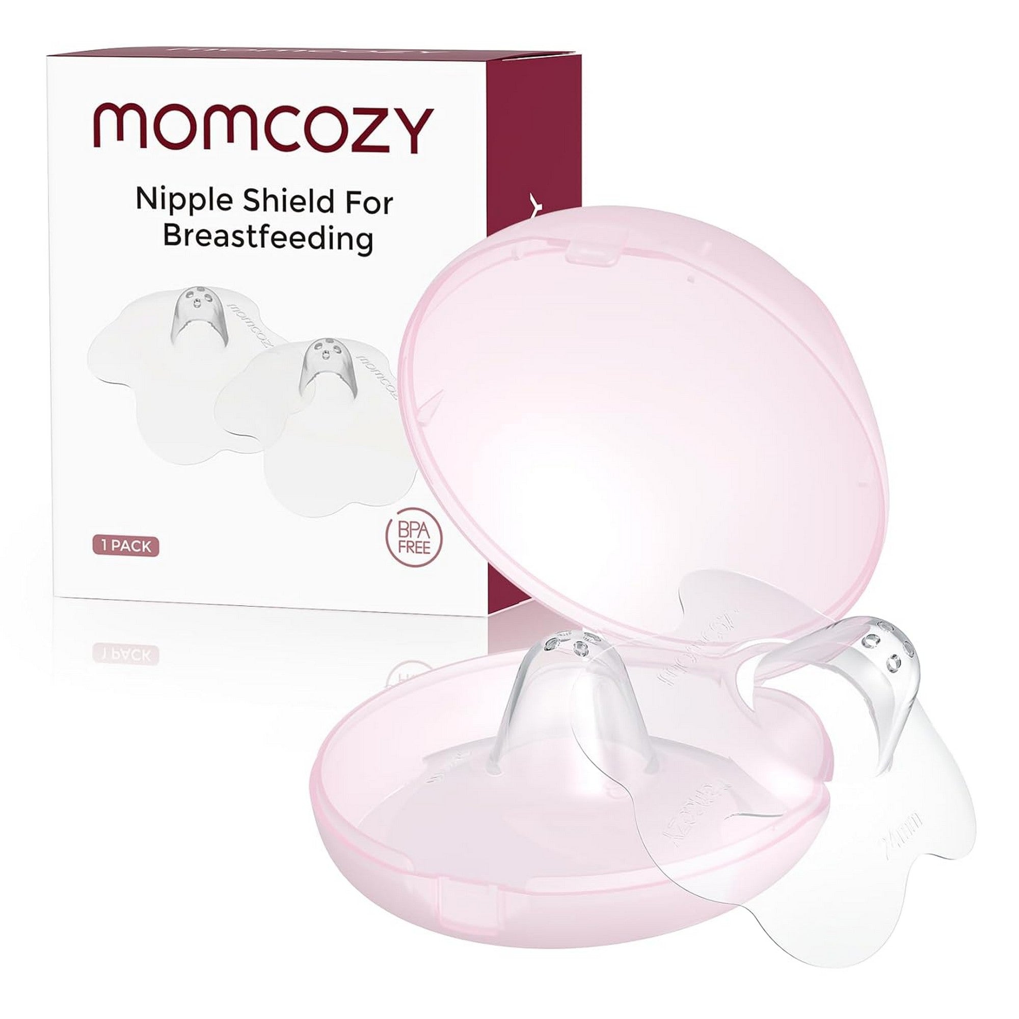 Momcozy Breastfeeding Access Nipple Shields-24mm Transparent