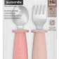 Suavinex Set of 2 Silicone Learning Pre-Spoons with Stainless Steel Tip (6-18 Months) - Suavinex baby product