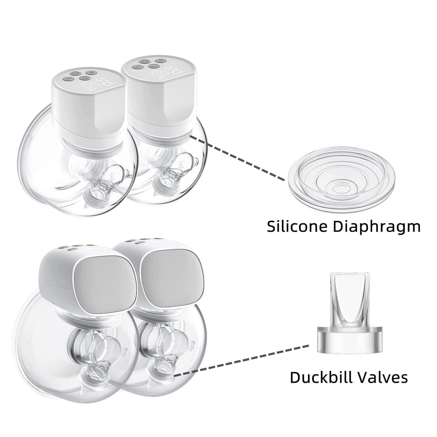 Momcozy Breastfeeding Access Silicone Diaphragm + Valve  for S9 Pro/S12 Pro Transparent
