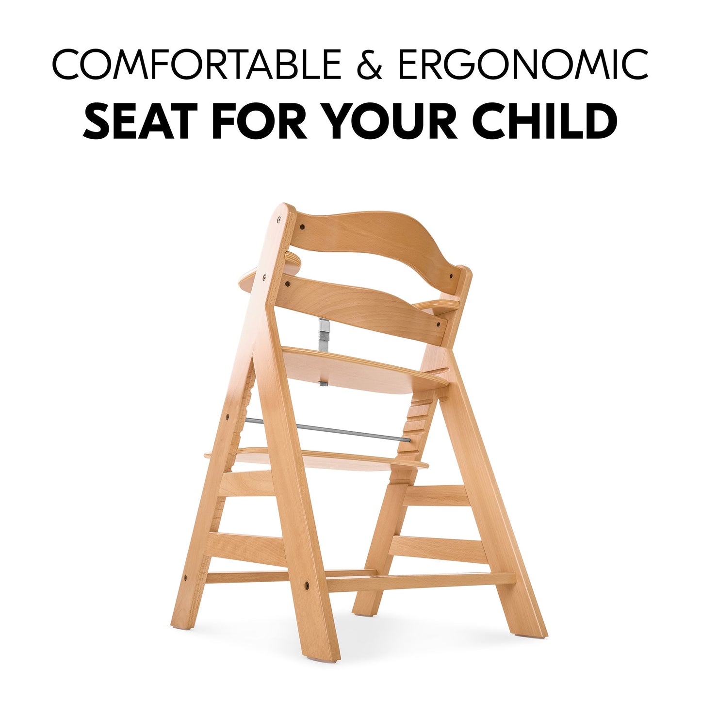Hauck Alpha+B Highchair Natural 6months to Adult - Distressed Box