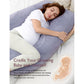 Momcozy Maternity Accessory G Shaped Pregnancy Pillow Grey