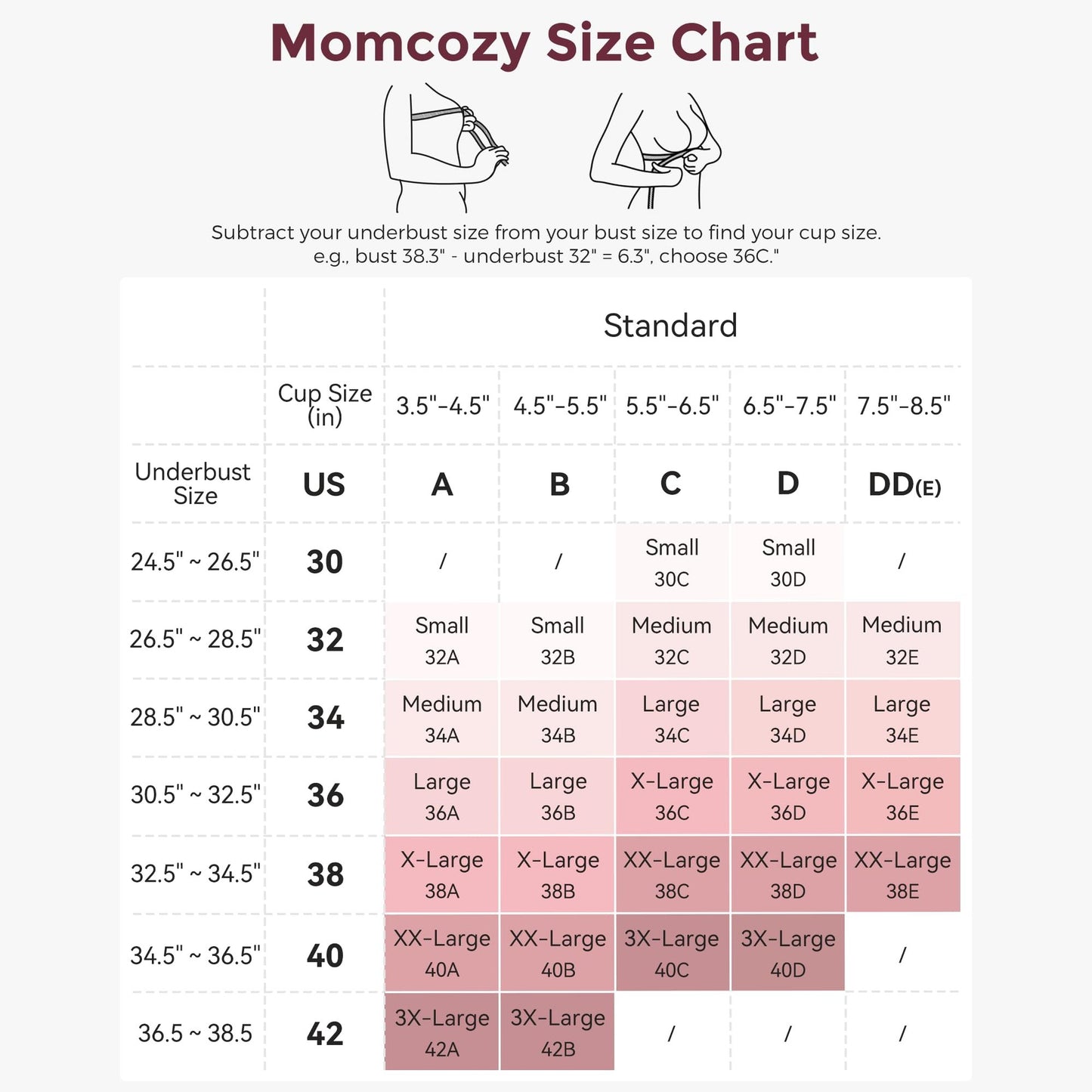 Momcozy Maternity Accessory YN21 Nursing Bra YN21 3 packs- Multicolor