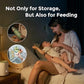 Momcozy Breastfeeding Access Natural Baby Bottle, 11oz Wide-Neck Breast Milk Container*4 Green