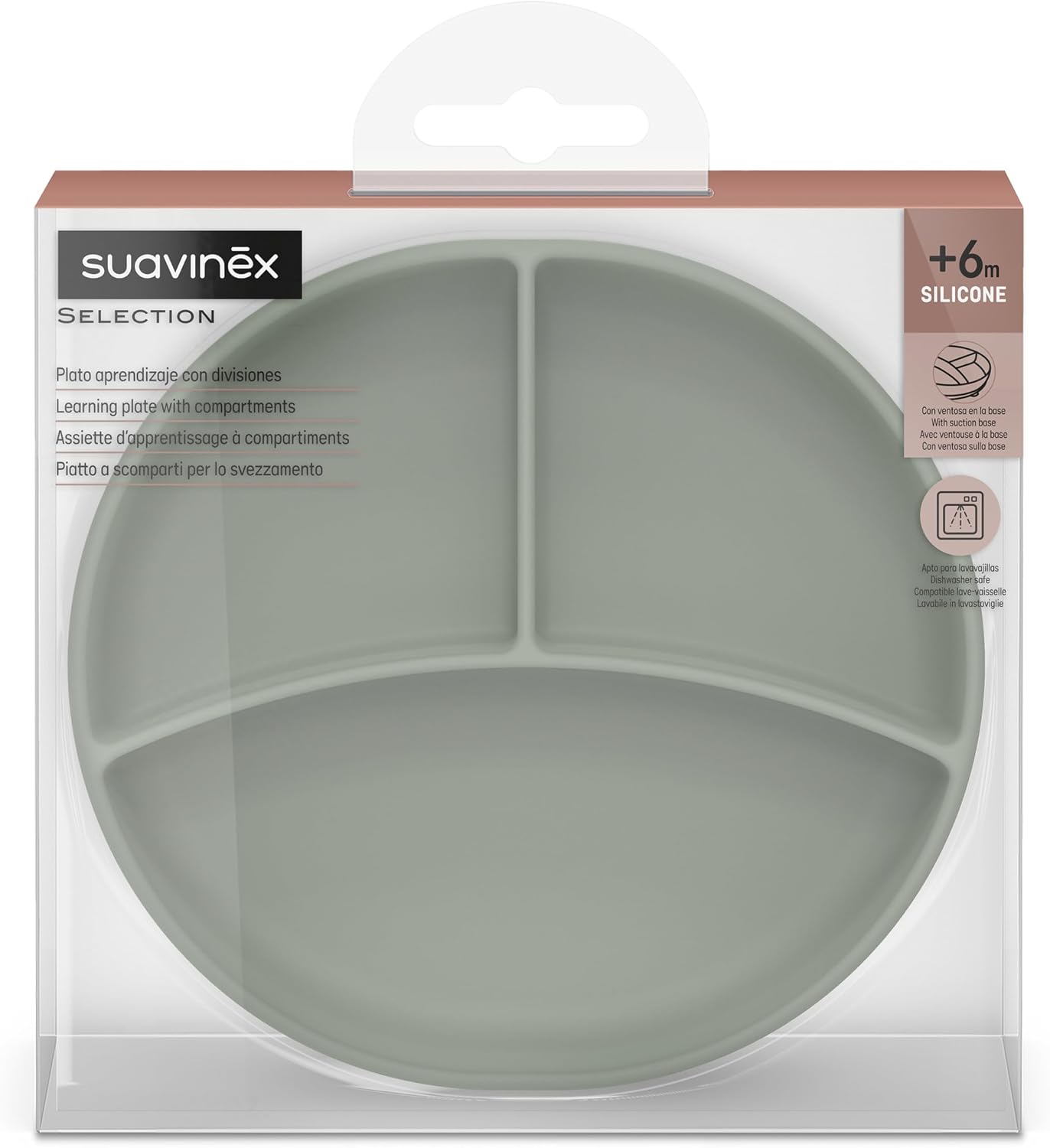 Suavinex Silicone Divided Suction Plate - Suavinex baby product