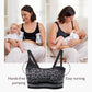 Momcozy Maternity Accessory 4-in-1 Hands-Free Pumping Bra - Leopard Black