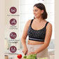 Momcozy Maternity Accessory 4-in-1 Hands-Free Pumping Bra - Leopard Black
