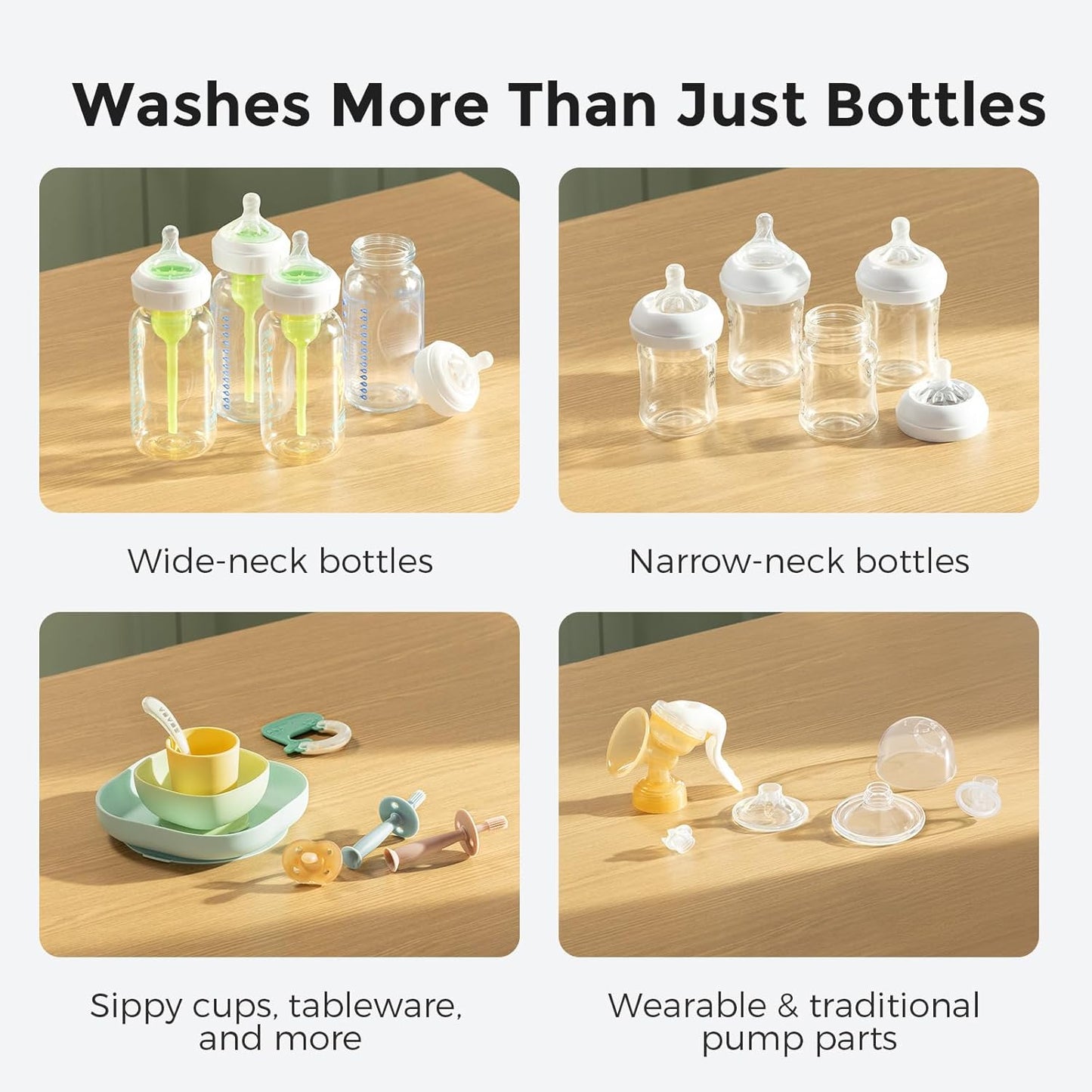 Momcozy KleanPal Pro Baby Bottle Washer - White