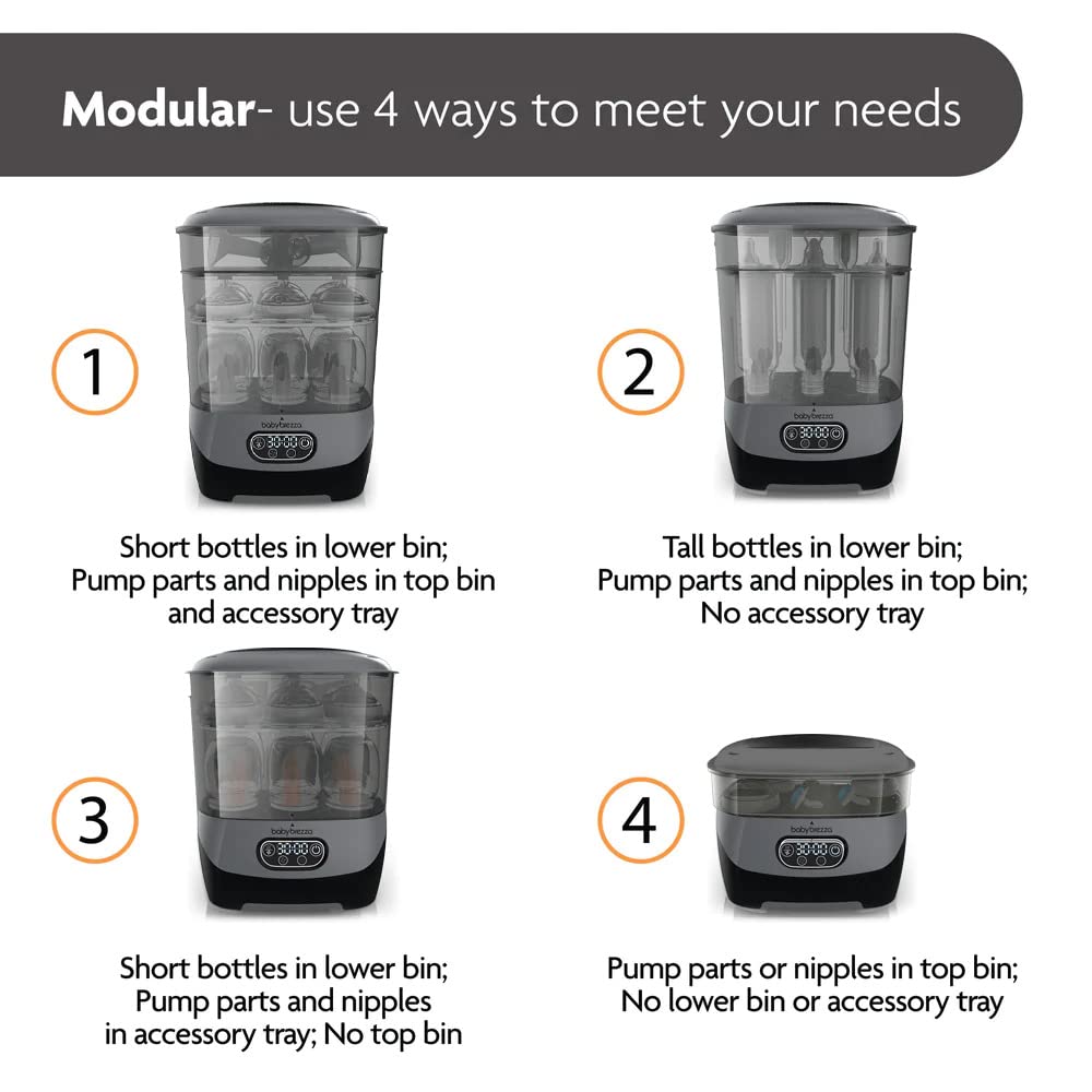 Baby Brezza One Step Bottle Sterilizer &amp; Dryer Advanced (Birth to 36 Months)