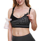 Momcozy Maternity Accessory 4-in-1 Hands-Free Pumping Bra - Leopard Black
