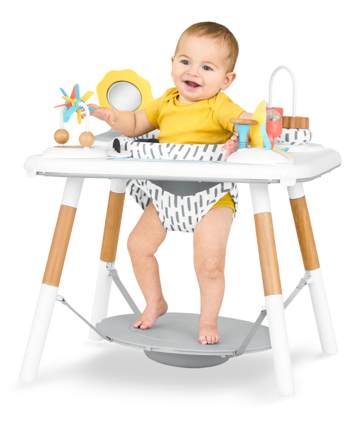 Skip Hop Discoverosity Montessori-Inspired 3-Stage Activity Center &amp; Play Table White 4M to 48M