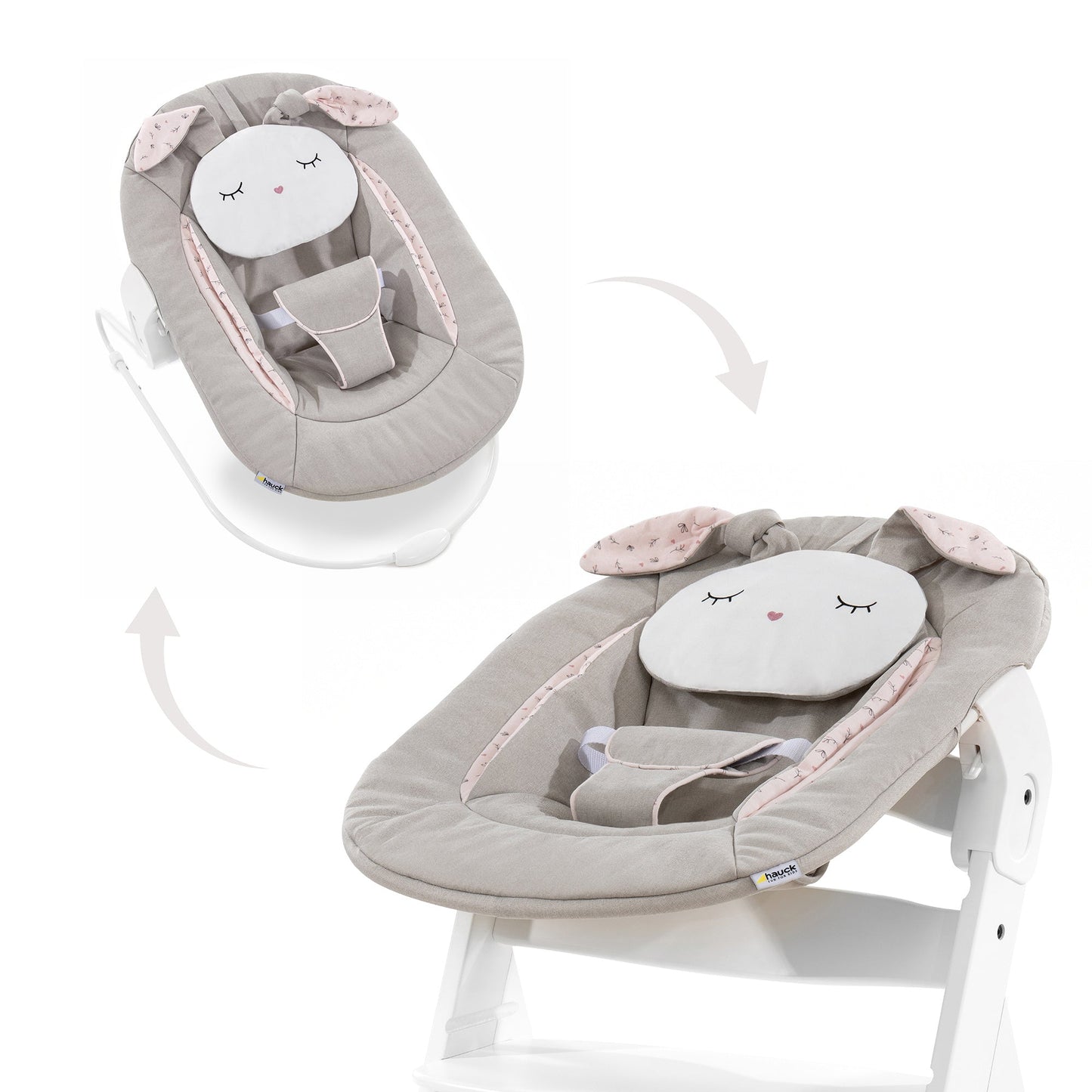 Hauck Alpha Bouncer 2in1 Rocker & Bouncer Birth to 6 months - Open Box