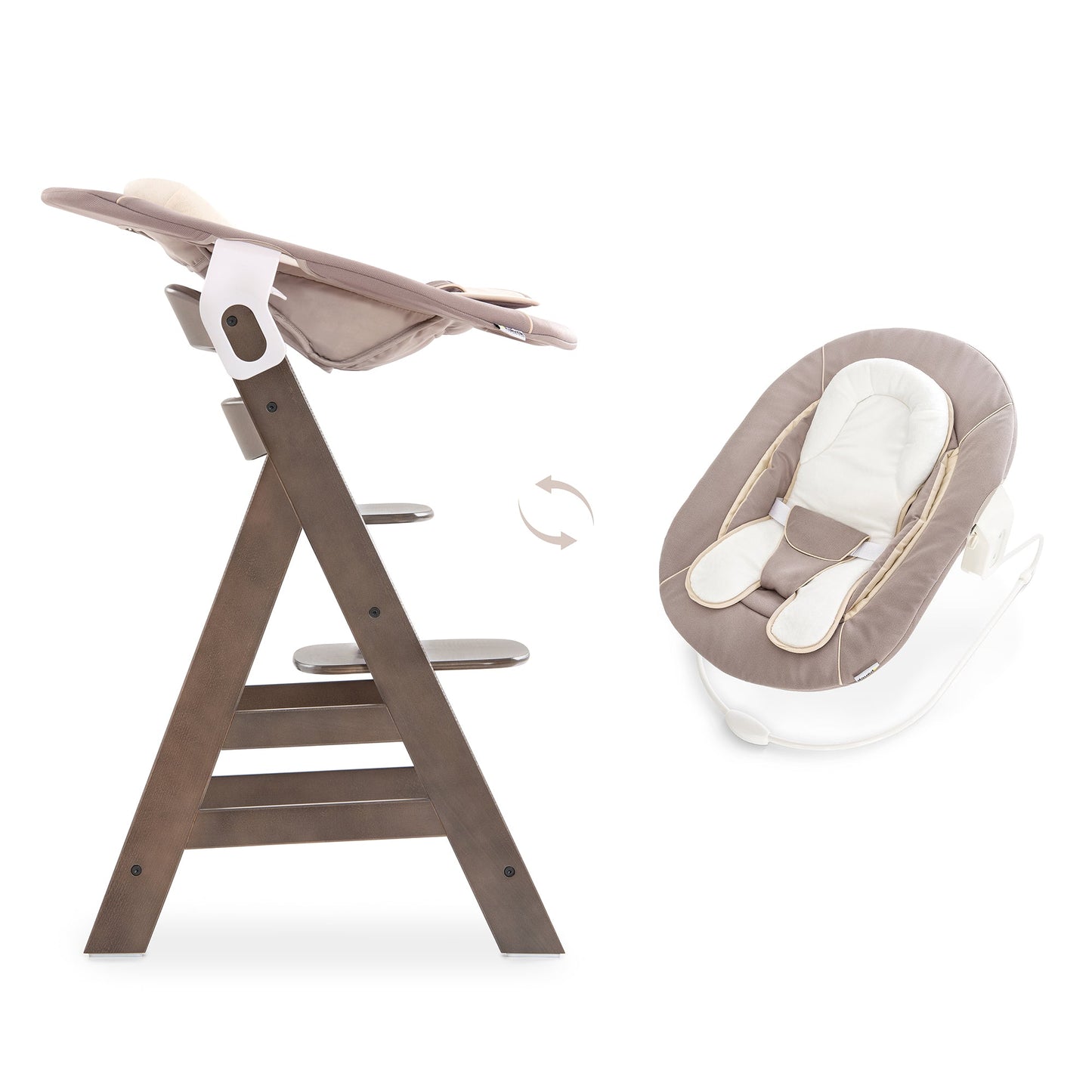 Hauck Alpha Bouncer 2in1 Rocker & Bouncer Birth to 9M - Open Box
