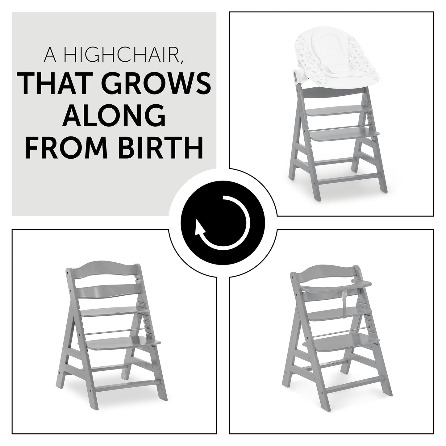 Hauck Alpha+B Highchair Natural 6months to Adult
