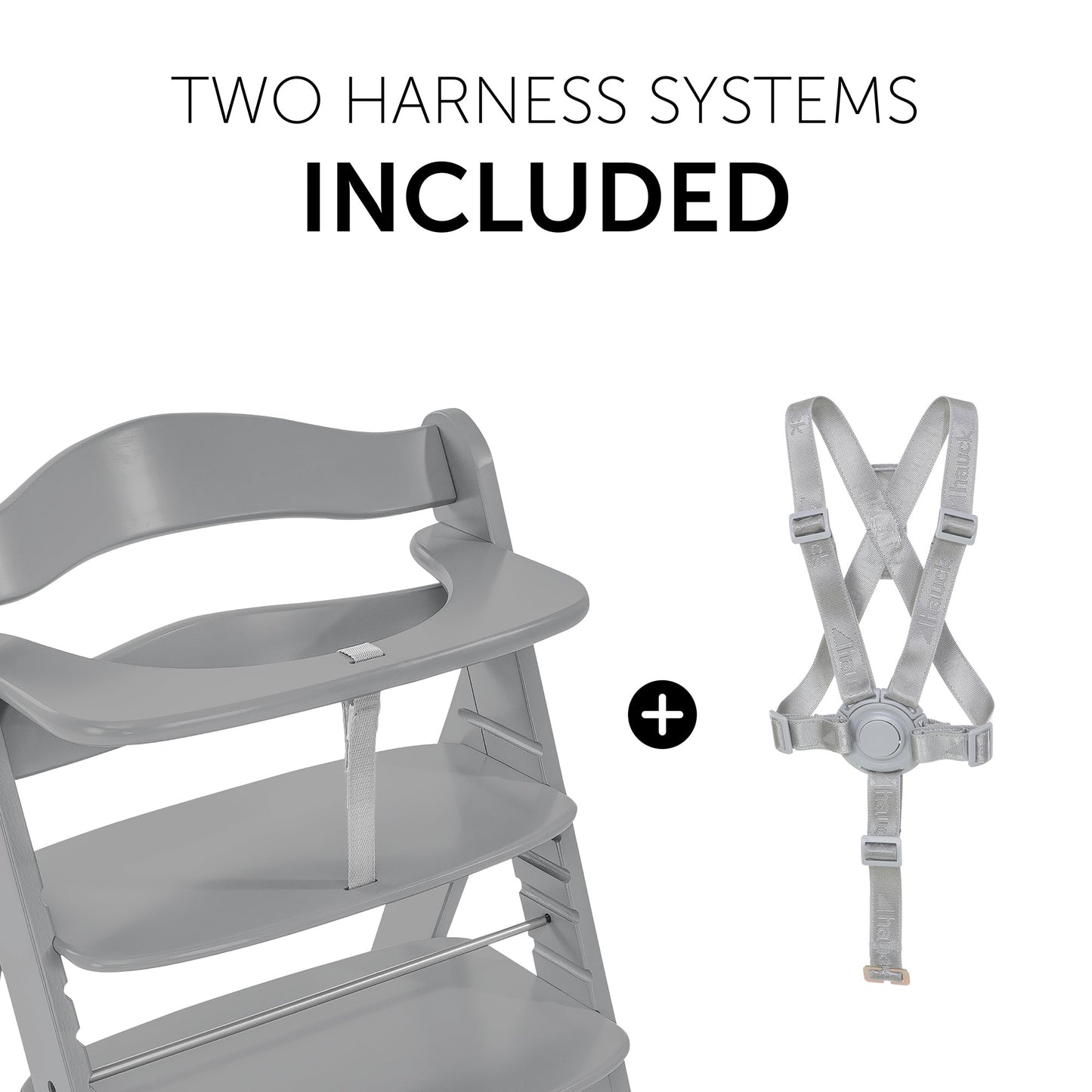 Hauck Alpha+B Highchair Natural 6months to Adult - Distressed Box