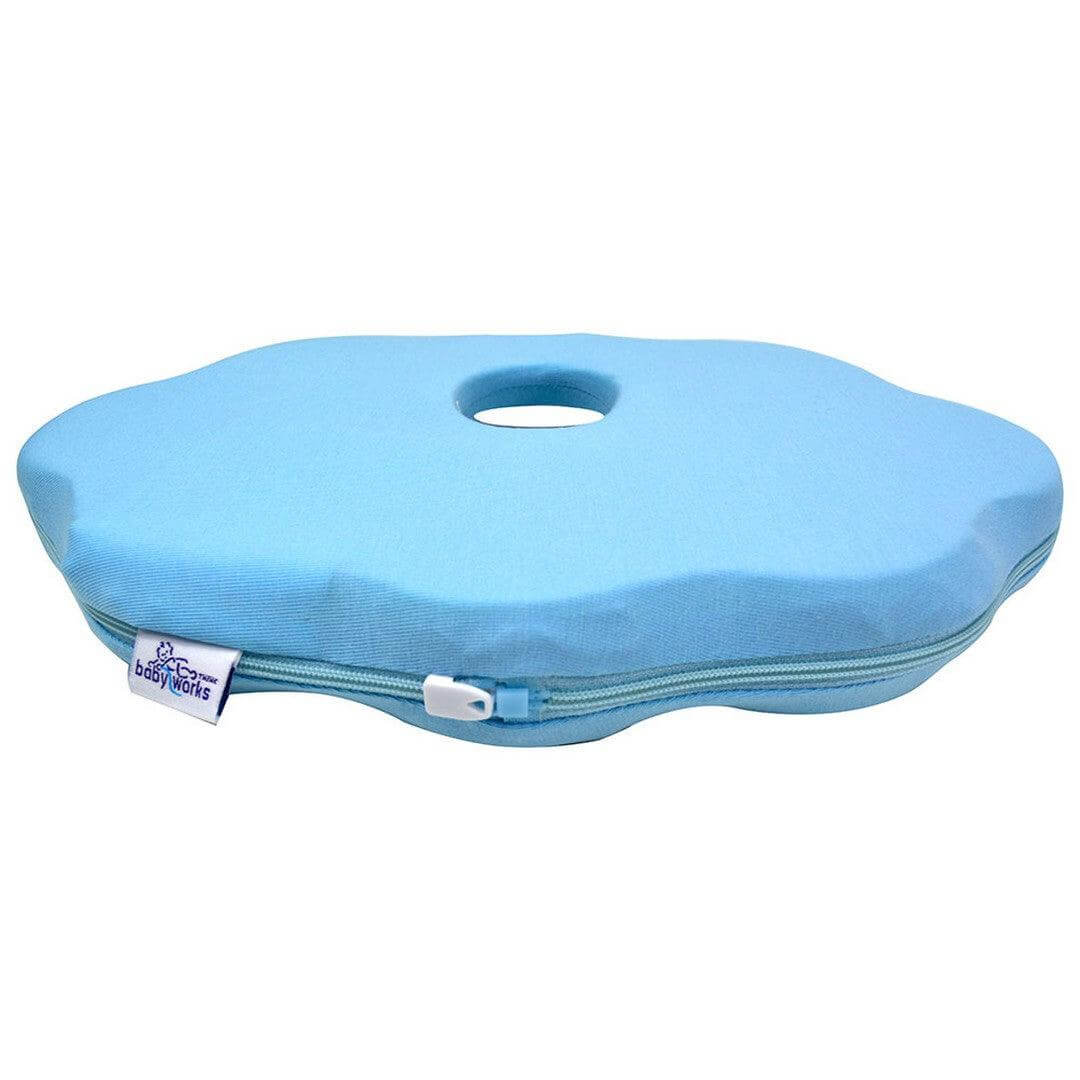 Babyworks Blue Color Cloud 9 Head Support With Bamboo Cover || Birth+ to 24months - Toys4All.in