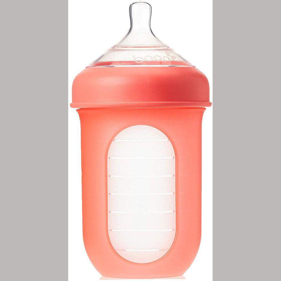 Boon Nursh 8Oz Grey Color Feeding Bottle || Birth+ to 12months