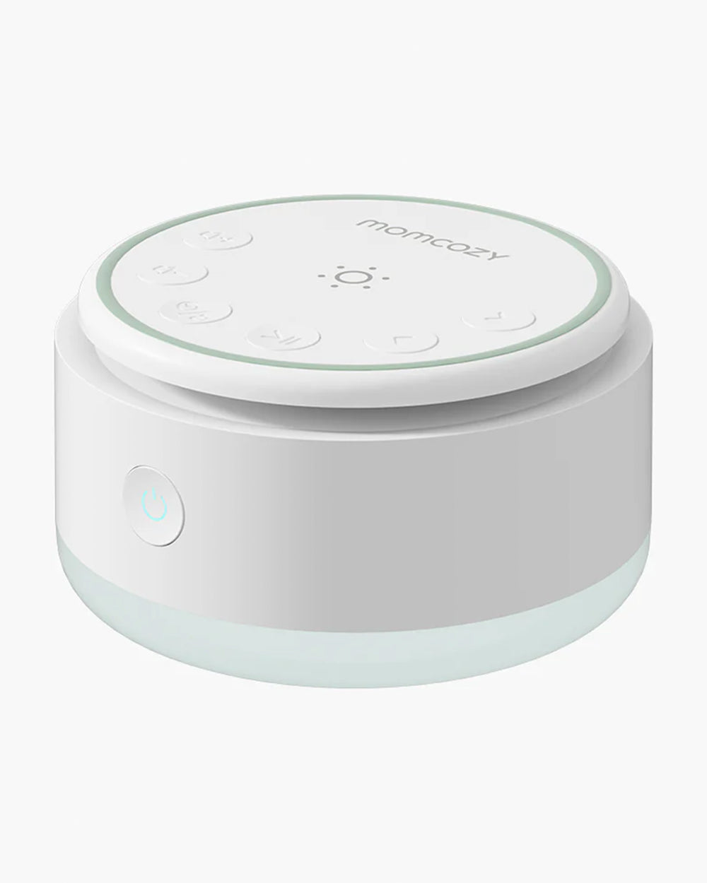 Momcozy Portable Baby Sound Machine with 20 Soothing Sounds & Dimmable Touch Lamp - White - image 1