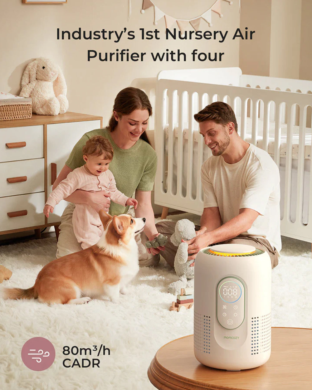 Momcozy CozyBreath Baby Air Purifier with Real-Time Air Quality Monitor & 4-Layer Filtration - image 11