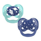 Dr. Brown Blue Space Advantage Pacifiers || Stage-1 || Pack of 2 || Used for Birth+ to 6months