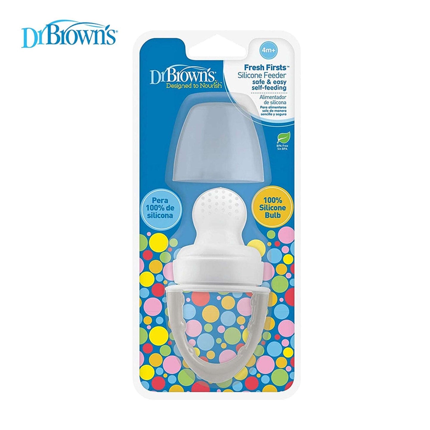 Dr. Brown Fresh Firsts Grey Silicone Feeder || Used for 4months to 12months