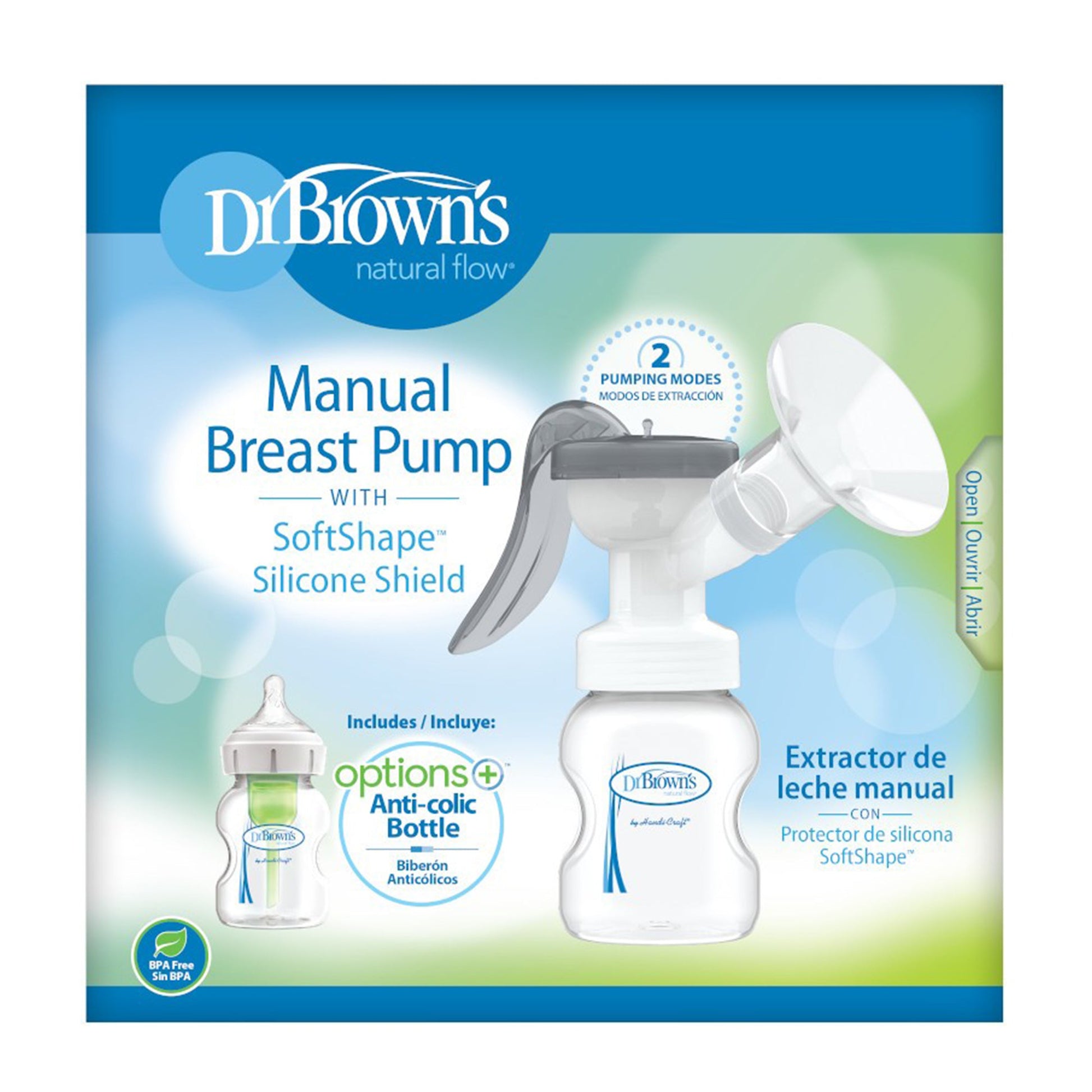Dr. Brown Manual Breast Pump with Silicone Shield || Birth+ to 24months - Toys4All.in