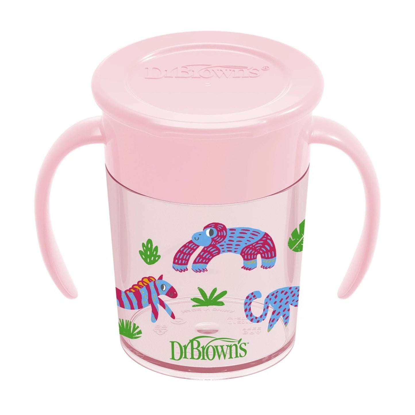Dr. Brown Smooth Wall Cheers 360 Pink Cup || Used for 9months to 24months