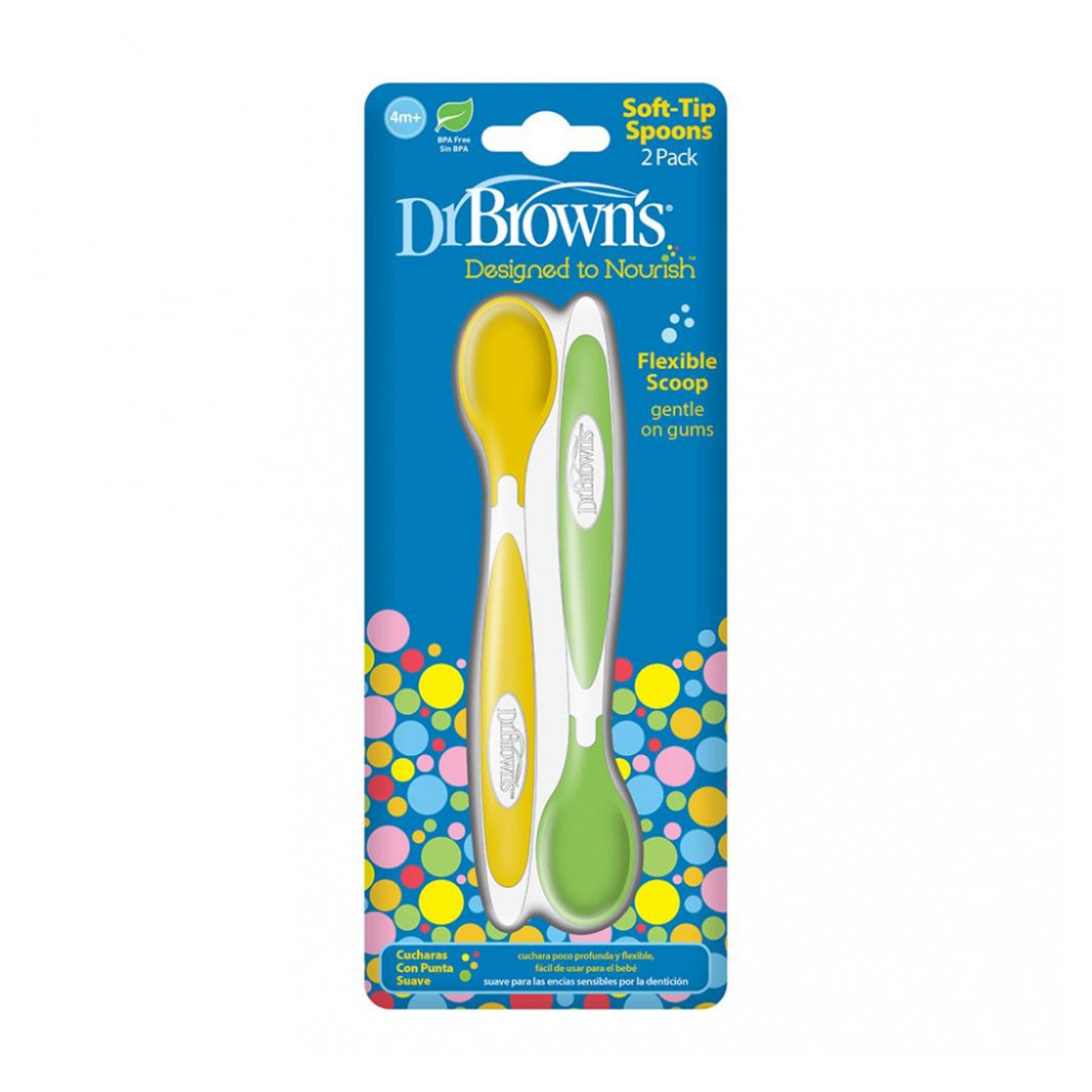 Dr. Brown Soft Tip Spoons (2-Pack) || 4months to 12months
