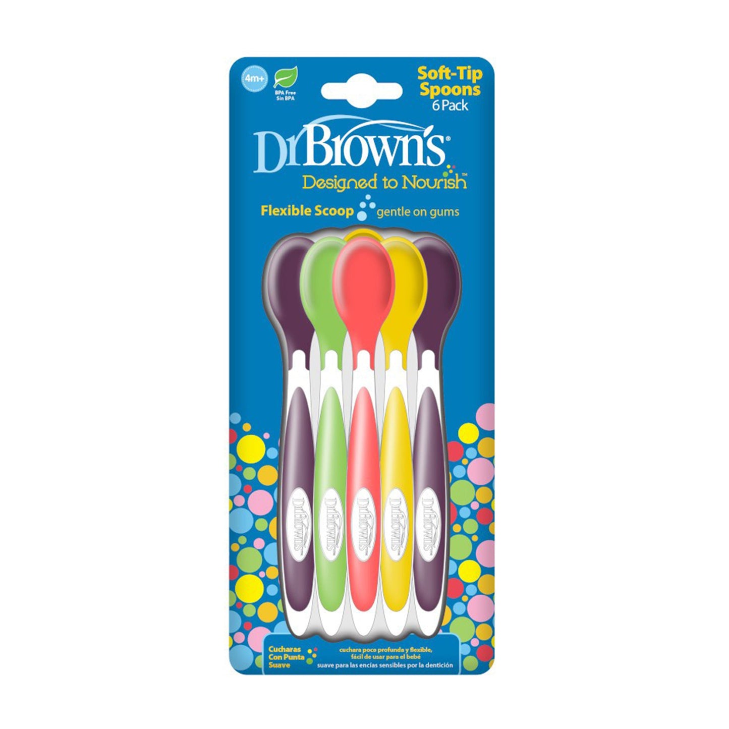 Dr. Brown Soft Tip Spoons || Pack of 6 || Used for 4months to 12months